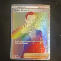 Pokemon Boss's Orders Secret Rare Full Art Holo Trainer Card 200/192 Rebel Clash - Image 1