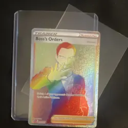 Pokemon Boss's Orders Secret Rare Full Art Holo Trainer Card 200/192 Rebel Clash - Image 5