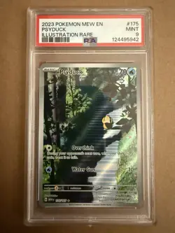 Pokemon Psyduck TCG Card 175/165 Scarlet & Violet Illustration Rare PSA 9 Mint - Image 1