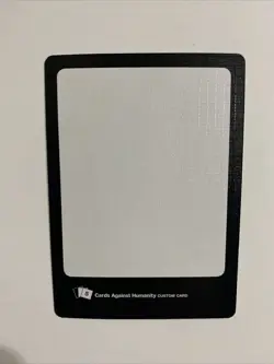 Black Blank Custom Card - Expansion #5 - Cards Against Humanity Card Game - Image 1