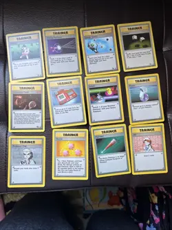 Lot Of 92 Vintage Base Set Jungle Fossil Non-Holo Pokemon Cards - No Duplicates - Image 3