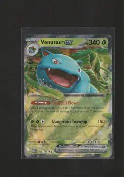 Venusaur ex 003/165 Scarlet & Violet 151 Ultra Rare Holo Pokemon Card NM - Image 1