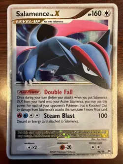 Pokemon TCG Salamence LV.X Arceus Holo Rare Card 98/99 Good Condition - Image 1