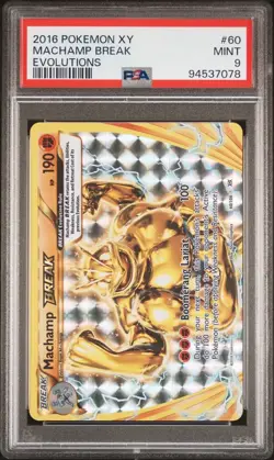 2016 Pokemon XY Evolutions # 60 Machamp Break PSA 9 Card MINT! Trusted Seller! - Image 1