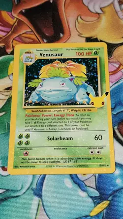 Venusaur Holo 15/102 Celebrations Classic Collection Pokemon TCG Card 2021 NM - Image 1