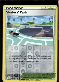 Pokemon Skaters' Park 242/264 Fusion Strike Reverse Holo Uncommon 3 Card Lot - Image 1