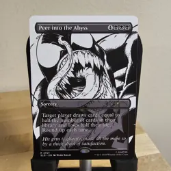 MTG Peer Into The Abyss (2002) *Non-Foil* Full Color Secret Lair: Venom MT/NM - Image 1