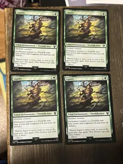 MTG - 4 x Lignify - Playset - Lord of the Rings LOTR - Near Mint NM - Magic - Image 1