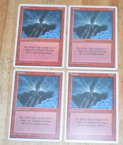 MTG 4x Rare Red Enchantment SMOKE Magic The Gathering - Image 1