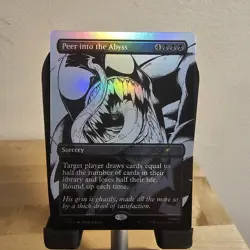 Peer into the Abyss #2021 FOIL MTG Secret Lair Spider-Man Venom (B&W Inks) - Image 1