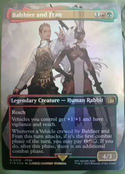 MTG Balthier and Fran Final Fantasy Set Borderless Foil Rare #319 NM Fresh Pull - Image 1