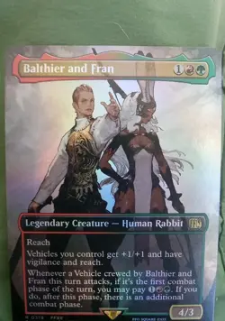 MTG Balthier and Fran Final Fantasy Set Borderless Foil Rare #319 NM Fresh Pull - Image 2