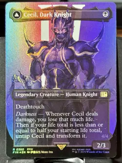 Cecil, Dark Knight (Borderless) - FOIL - MTG - FIN - 0380 - RARE ~ NM - Image 3
