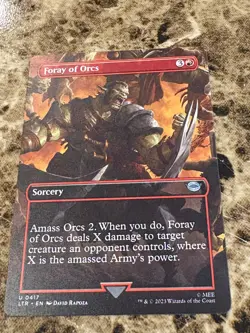 FORAY OF ORCS Magic MTG Lord of the Rings LOTR Borderless - Image 1