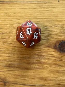 MTG Magic the Gathering 2005 Betrayers of Kamigawa - Spindown D20 Dice Die - Red - Image 3