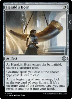 MTG Herald's Horn [The Lost Caverns of Ixalan Commander] Near Mint Magic - Image 1