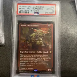 PSA 10 Gem Krark, the Thumbless (Foil Etched) - Commander Legends - 574 - Image 1