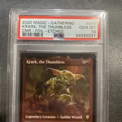 PSA 10 Gem Krark, the Thumbless (Foil Etched) - Commander Legends - 574 - Image 3