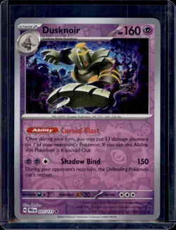 Dusknoir Reverse Holo SV: Prismatic Evolutions Pokemon TCG 037/131 NM+ - Image 1