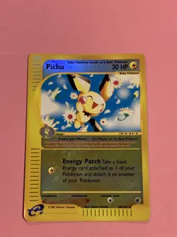 2002 Pokemon Expedition Pichu 22/165 Reverse Holo LP - Image 1