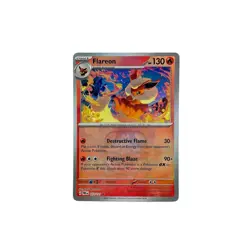 Pokemon TCG Flareon Master Ball Reverse Holo Card 013/131 Prismatic Evolutions - Image 1