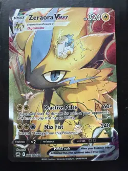 Pokemon Zeraora VMAX GG42/GG70 Crown Zenith Galarian Gallery Holo (NM) - Image 1