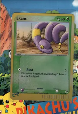 Pokemon TCG Ekans 64/100 EX Sandstorm Reverse Holo LP - Image 1