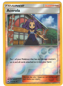 Acerola 112/147 Burning Shadows Reverse Holo Uncommon Pokemon TCG - Image 1
