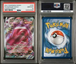 Pokemon Gengar VMAX Fusion Strike Full Art #157 PSA 10 Gem Mint - Image 3
