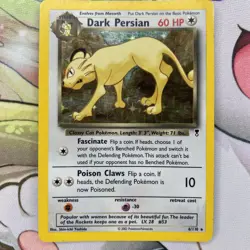 Dark Persian 6/110 Pokemon Legendary Collection Regular Holo Vintage LP - Image 1