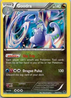 Pokemon TCG Goodra Holo Rare XY - Phantom Forces 77/119 MP - Image 1