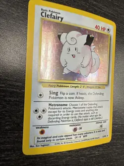 Pokemon TCG Clefairy Base Set Holo 5/102 LP - Image 2