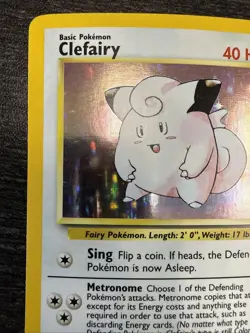 Pokemon TCG Clefairy Base Set Holo 5/102 LP - Image 4