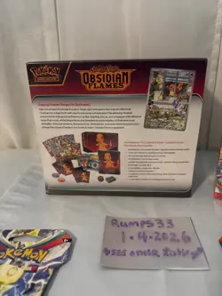Pokemon TCG Obsidian Flames Elite Trainer Box (ETB) New/Sealed + Large Lot - Image 5