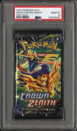 PSA 10 - Sword & Shield Crown Zenith Foil Pack - Pokemon - Image 1