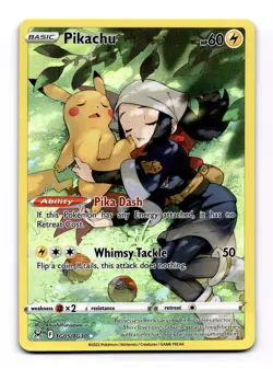 Pikachu TG05/TG30 Ultra Rare Pokemon TCG SWSH11: Lost Origin Trainer Gallery NM - Image 1
