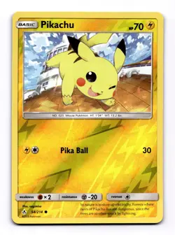 Pikachu 54/214 Reverse Holo Pokemon TCG SM - Unbroken Bonds NM - Image 1
