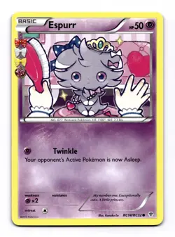 Espurr RC14/RC32 Common Pokemon TCG Generations: Radiant Collection NM - Image 1