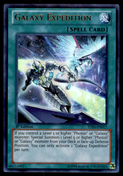 Yu Gi Oh! Galaxy Expedition ZTIN - EN017 Ultra Rare First Edition English - Image 1