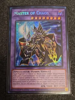 Master of Chaos MP23-EN018 1st Edition Prismatic Secret Rare Yugioh - Image 1