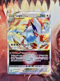 Lugia VSTAR 139/195 Pokemon Card Sword & Shield Era Silver Tempest Holo NM ✨ - Image 1