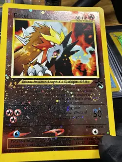 Pokemon TCG Entei Holo Swirl Promo Card #34 LP Condition - Image 1