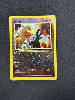 Pokemon TCG Entei Holo Swirl Promo Card #34 LP Condition - Image 2