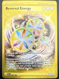 Gold Reversal Energy 266/182SV04: Paradox Rift Holo Card NM Pokemon TCG - Image 1