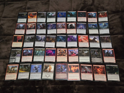 MTG Lot of 45 Creature Cards(VAMPIRES & SPIRITS)RED AND BLACK ONLY-NO DOUBLES - Image 1