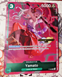 One Piece Card Game Carte Tournament Championship Holo Yamato P-008 English - Image 1