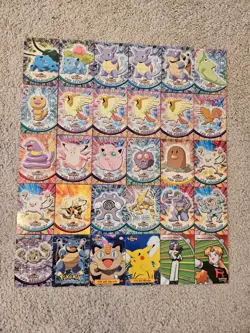 30x 1999 Topps Pokemon TV Animation Pink Logo Series Cards Vintage Lot HTF - Image 1