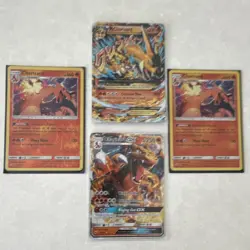 Pokemon TCG Charizard Lot - 4 Cards GX, EX, Mega Sun & Moon Nintendo English - Image 1