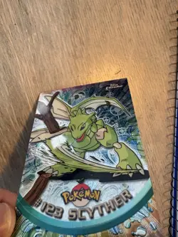 Topps Pokemon 1999 TV Animation Edition Series 1 Card #123 scyther - Image 2