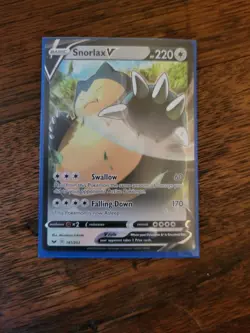 Snorlax V 141/202 Sword & Shield 2020 Ultra Rare Holofoil Pokemon TCG Card - NM - Image 3